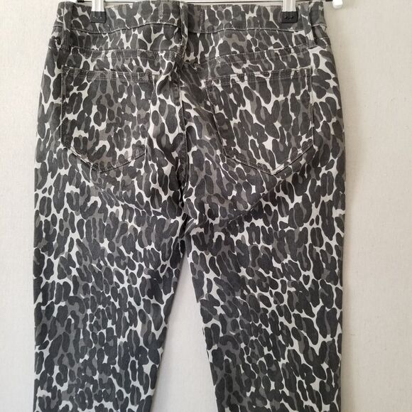Driftwood Jeans Jackie‎ Cheetah Animal Print Skinny Raw Hem Womens Size 27 - Picture 4 of 10